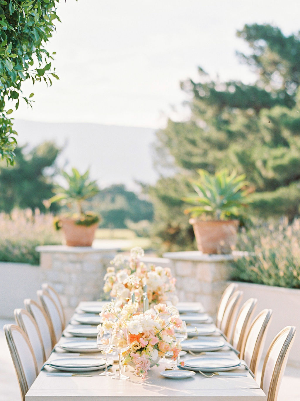 Wedding In Greece At Golf Prive. - Table Setting