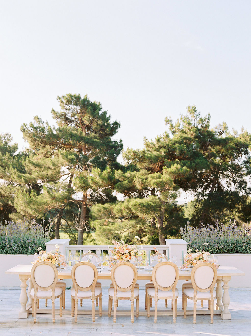 Wedding In Greece At Golf Prive - Table Setting