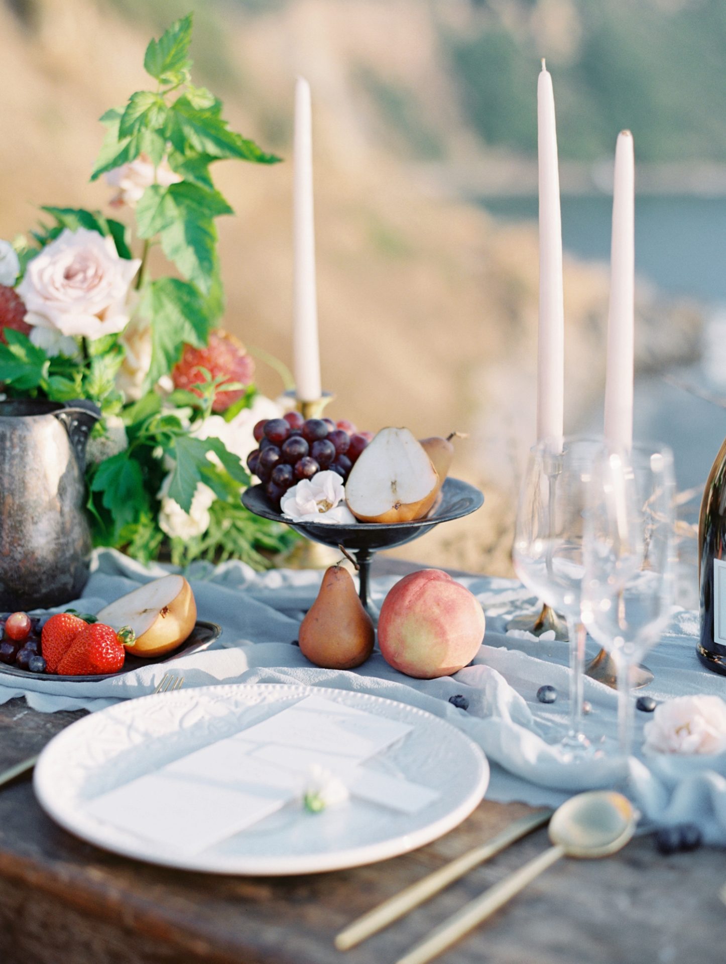 Elopement in Greece - Table Setting