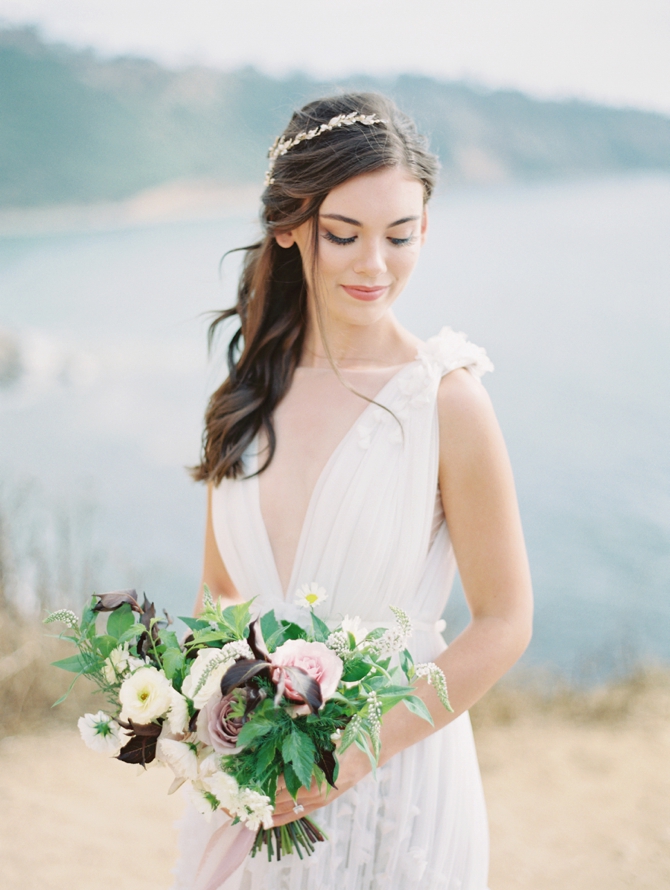 Elopement in Greece - Bride Portrait