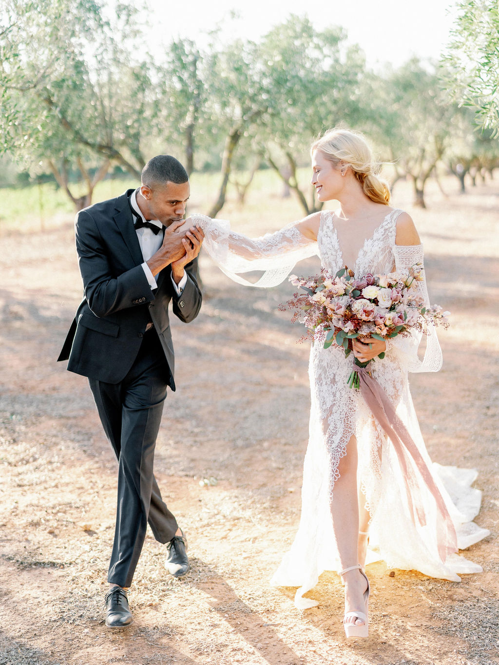 Wedding In Greece - Hand Kiss