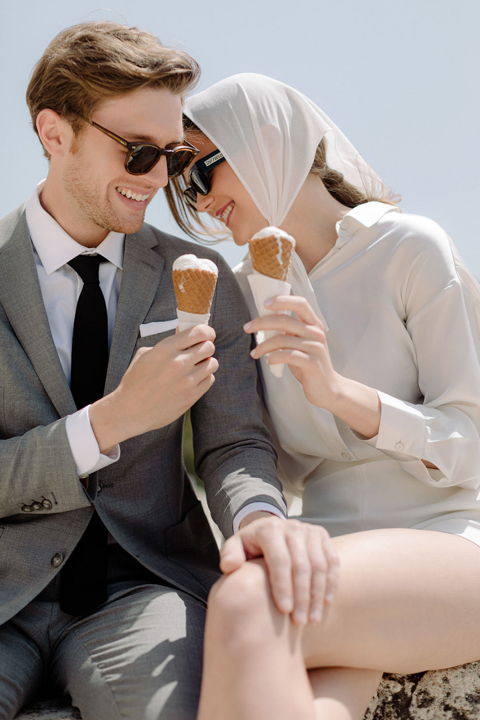 Wedding Proposal In Athens - Ice Cream